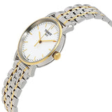 Tissot T Classic Everytime Small White Dial Two Tone Mesh Bracelet Watch For Women - T109.210.22.031.00 Authentic Buy Shop Now