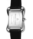 Maurice Lacroix Fiaba Black Dial with Diamonds Black Leather Strap Watch for Women - DV5012-SD531-350 Authentic Buy Shop Now
