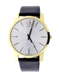 Calvin Klein City Silver Dial Black Leather Strap Watch For Men - K2G21520 Authentic Buy Shop Now
