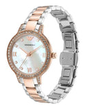 Emporio Armani Cleo Mother of Pearl Dial Two Tone Steel Strap Watch For Women - AR11499 Authentic Buy Shop Now