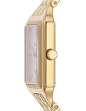 Fossil Raquel Three Hand Date White Dial Gold Steel Strap Watch For Women - ES5220 Authentic Buy Shop Now