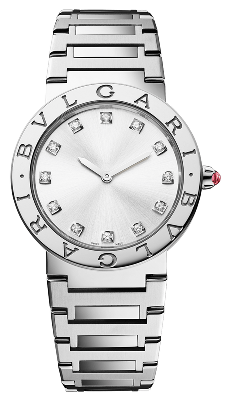 Bvlgari Bvlgari Bvlgari Lady Diamonds Silver Dial Silver Steel Strap Watch for Women - BVLGARI103696 Authentic Buy Shop Now