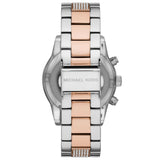 Michael Kors Ritz Chronograph White Dial Two Tone Steel Strap Watch For Women - MK6651 Authentic Buy Shop Now