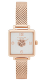 Coach Cass White Dial Rose Gold Mesh Bracelet Watch for Women - 14503698 Authentic Buy Shop Now