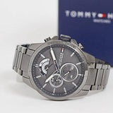 Tommy Hilfiger Decker Quartz Black Dial Black Steel Strap Watch for Men - 1791347 Authentic Buy Shop Now