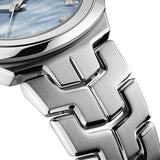 Tag Heuer Link Quartz Diamonds Blue Mother of Pearl Dial Silver Steel Strap Watch for Women - WBC1313.BA0600 Authentic Buy Shop Now