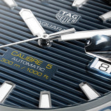 Tag Heuer Aquaracer Calibre 5 Automatic Blue Dial Silver Steel Strap Watch for Men - WAY2012.BA0927 Authentic Buy Shop Now
