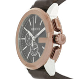 Gucci G Chrono Black Dial Brown Leather Strap Watch For Men - YA101202 Authentic Buy Shop Now