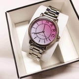 Marc Jacobs Roxy Pink Dial Silver Steel Strap Watch for Women - MJ3554 Authentic Buy Shop Now