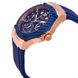 Guess Zena Blue Dial Blue Silicone Strap Watch For Women - W1049L2 Authentic Buy Shop Now