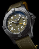 Breitling Avenger Chronograph 45mm Green Dial Green Nylon Strap Watch for Men - V13317101L1X1 Authentic Buy Shop Now