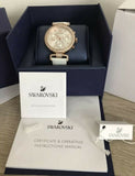 Swarovski Era Journey Silver Dial White Leather Strap Watch for Women - 5295369 Authentic Buy Shop Now