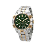 Fossil Garrett Chronograph Green Dial Two Tone Steel Strap Watch for Men - FS5622 Authentic Buy Shop Now