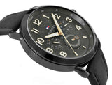 Tommy Hilfiger Briggs Black Dial Black Leather Strap Watch for Men - 1791426 Authentic Buy Shop Now