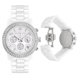 Michael Kors Runway White Dial White Steel Strap Watch for Women - MK5188 Authentic Buy Shop Now