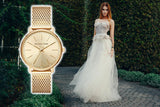 Michael Kors Pyper Quartz Gold Dial Gold Mesh Strap Watch For Women - MK4339 Authentic Buy Shop Now