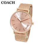 Coach Perry Rose Gold Dial Rose Gold Mesh Bracelet Watch for Women - 14503343 Authentic Buy Shop Now
