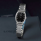 Longines La Grande Classique de Longines Black Dial Silver Mesh Bracelet Watch for Women - L4.288.0.58.6 Authentic Buy Shop Now