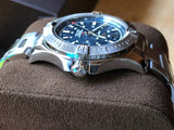Breitling Colt Automatic 44mm Blue Dial Silver Steel Strap Mens Watch - A1738811/C906/173A Authentic Buy Shop Now