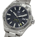 Tag Heuer Aquaracer Automatic Black Dial Silver Steel Strap Watch for Men - WAY2010.BA0927 Authentic Buy Shop Now