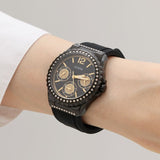 Guess Starlight Black Dial Black Rubber Strap Watch for Women - W0846L1 Authentic Buy Shop Now