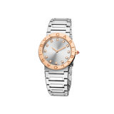 Bvlgari Bvlgari Bvlgari Lady Diamonds Silver Dial Silver Steel Strap Watch for Women - BVLGARI103577 Authentic Buy Shop Now