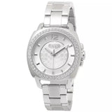 Coach Mini Boyfriend Diamonds Silver Dial Silver Steel Strap Watch for Women - 14501699 Authentic Buy Shop Now