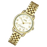 Coach Delancey White Dial Gold Steel Strap Watch for Women - 14502241 Authentic Buy Shop Now
