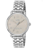 Coach Delancey Classic White Dial Silver Steel Strap Watch for Women - 14502260 Authentic Buy Shop Now