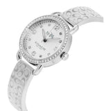 Coach Delancey White Dial Silver Steel Strap Watch for Women - 14502353 Authentic Buy Shop Now