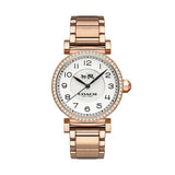 Coach Madison White Dial Rose Gold Steel Strap Watch for Women - 14502398 Authentic Buy Shop Now