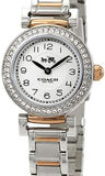 Coach Madison Crystals Silver Dial Two Tone Steel Strap Watch for Women - 14502404 Authentic Buy Shop Now