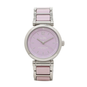 Coach Tristent Purple Dial Two Tone Steel Strap Watch for Women - 14502461 Authentic Buy Shop Now