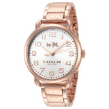 Coach Delancey White Dial Rose Gold Steel Strap Watch for Women - 14502497 Authentic Buy Shop Now