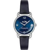 Coach Delancey Navy Blue Dial Blue Leather Strap Watch for Women - 14502668 Authentic Buy Shop Now