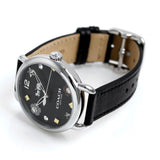 Coach Delancey Black Dial Black Leather Strap Watch for Women - 14502780 Authentic Buy Shop Now