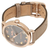 Coach Delancey Grey Dial Brown Leather Strap Watch for Women - 14502797 Authentic Buy Shop Now
