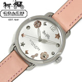 Coach Tatum White Dial Pink Leather Strap Watch For Women - 14502799 Authentic Buy Shop Now