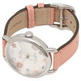 Coach Tatum White Dial Pink Leather Strap Watch For Women - 14502799 Authentic Buy Shop Now
