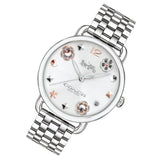 Coach Delancey White Dial Silver Steel Strap Watch for Women - 14502810 Authentic Buy Shop Now