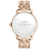 Coach Delancey White Dial Rose Gold Tone Stainless Steel Watch For Women - 14502811 Authentic Buy Shop Now