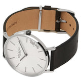 Coach Perry White Dial Black Leather Strap Watch for Women - 14503115 Authentic Buy Shop Now