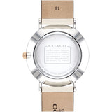 Coach Perry White Dial White Leather Strap Watch for Women - 14503117 Authentic Buy Shop Now