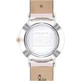 Coach Perry White Dial Pink Leather Strap Watch for Women - 14503118 Authentic Buy Shop Now