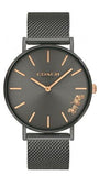 Coach Perry Grey Dial Grey Mesh Bracelet Watch for Women - 14503127 Authentic Buy Shop Now