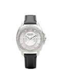 Coach Boyfriend Silver Dial Black Leather Strap Watch for Women - 14503152 Authentic Buy Shop Now