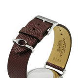 Coach Perry White Dial Brown Leather Strap Watch for Women - 14503154 Authentic Buy Shop Now