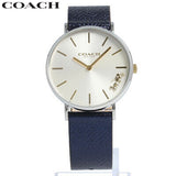 Coach Perry White Dial Blue Leather Strap Watch for Women - 14503156 Authentic Buy Shop Now