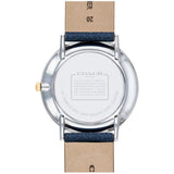Coach Perry White Dial Blue Leather Strap Watch for Women - 14503156 Authentic Buy Shop Now