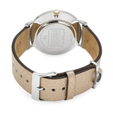 Coach Perry White Dial Beige Leather Strap Watch for Women - 14503157 Authentic Buy Shop Now